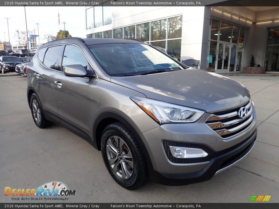 2016 Hyundai Santa Fe Sport AWD Mineral Gray / Gray Photo #9