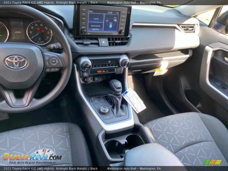 2021 Toyota RAV4 XLE AWD Hybrid Midnight Black Metallic / Black Photo #3