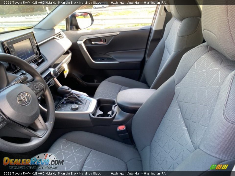 2021 Toyota RAV4 XLE AWD Hybrid Midnight Black Metallic / Black Photo #4