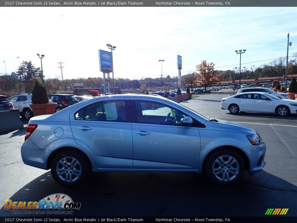 2017 Chevrolet Sonic LS Sedan Arctic Blue Metallic / Jet Black/Dark Titanium Photo #10