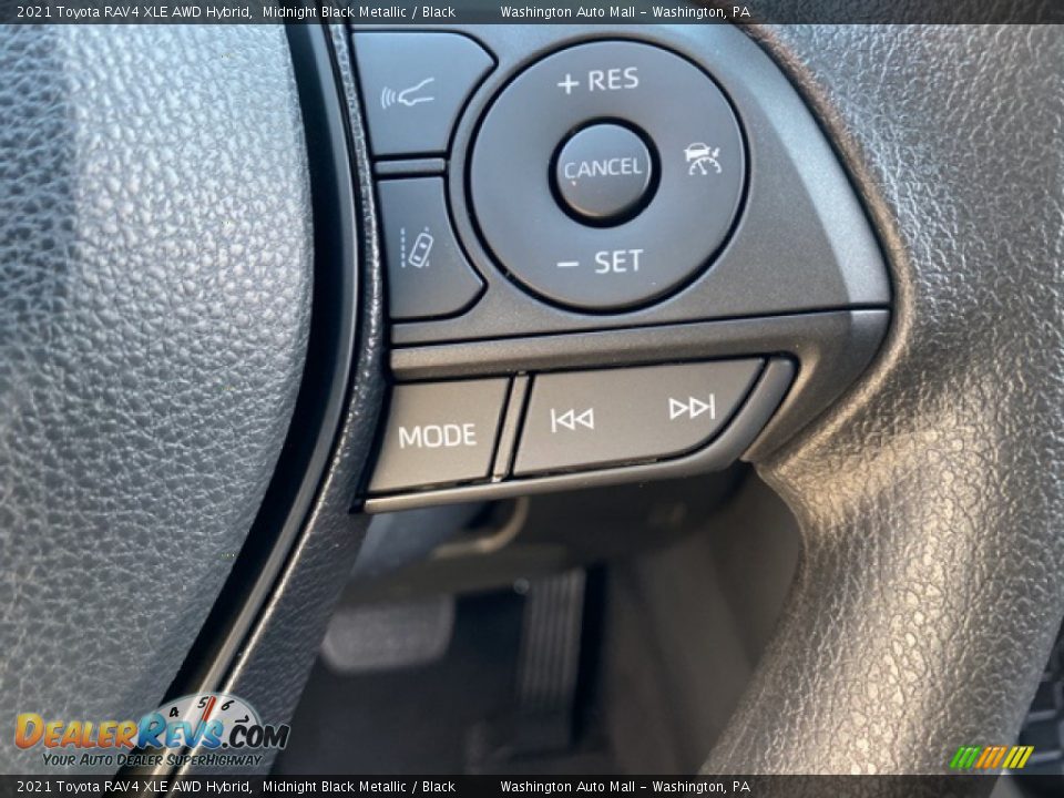 2021 Toyota RAV4 XLE AWD Hybrid Midnight Black Metallic / Black Photo #8