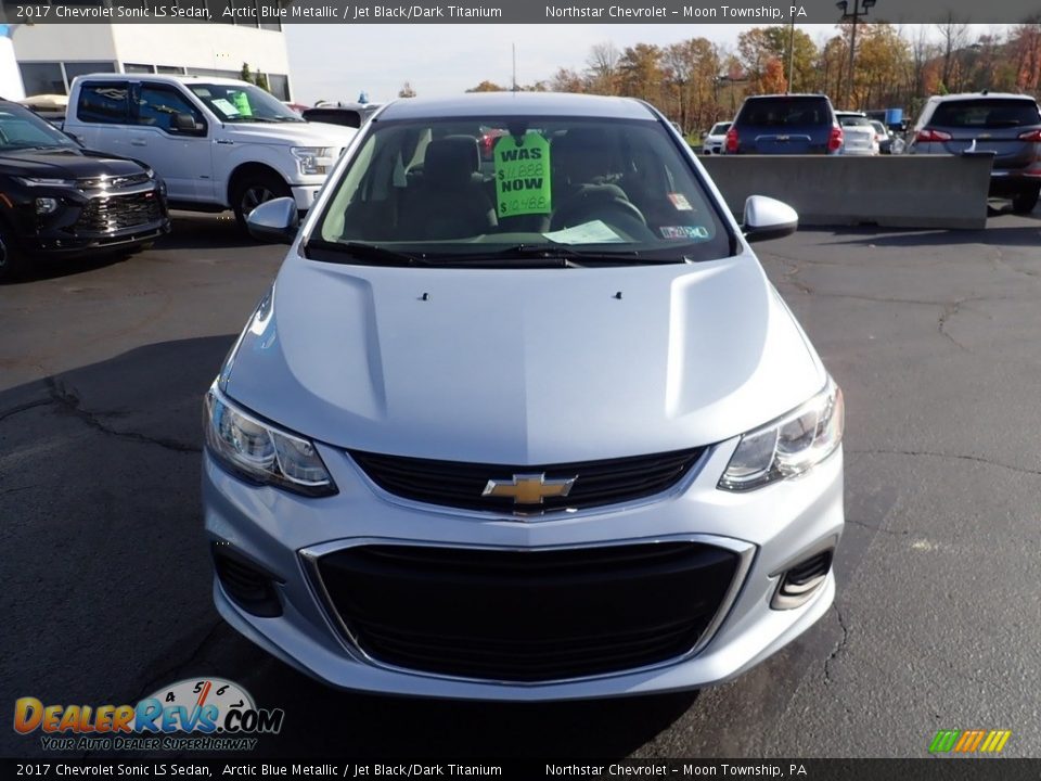 2017 Chevrolet Sonic LS Sedan Arctic Blue Metallic / Jet Black/Dark Titanium Photo #13