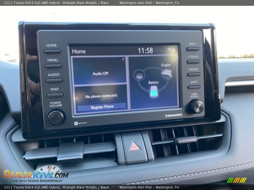 2021 Toyota RAV4 XLE AWD Hybrid Midnight Black Metallic / Black Photo #9