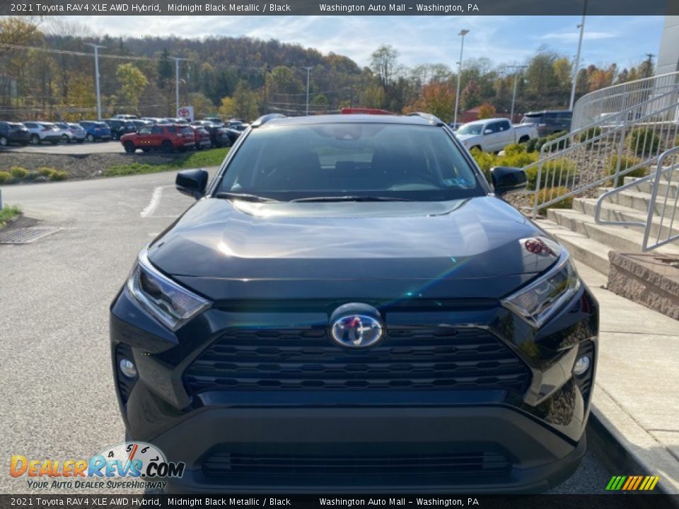 2021 Toyota RAV4 XLE AWD Hybrid Midnight Black Metallic / Black Photo #12