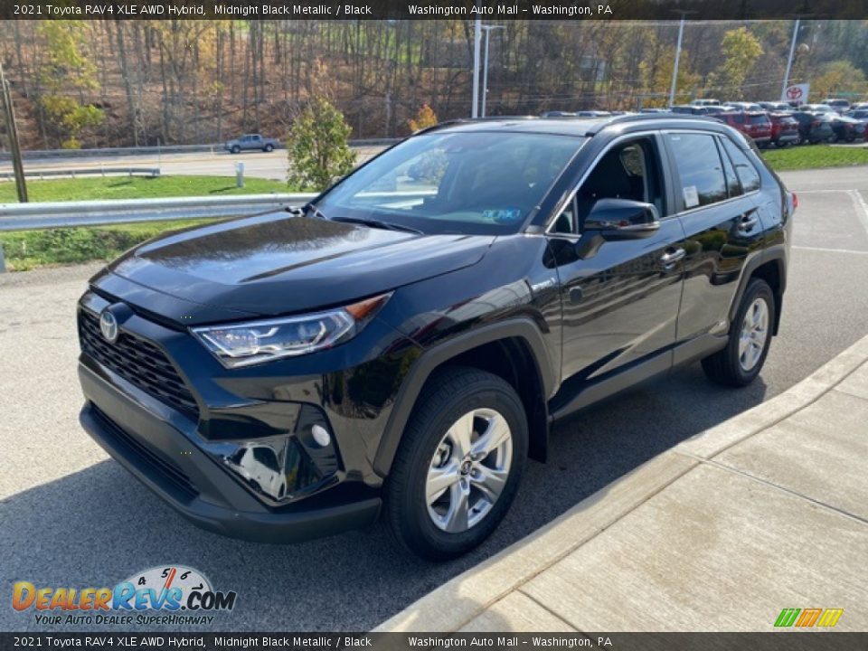 2021 Toyota RAV4 XLE AWD Hybrid Midnight Black Metallic / Black Photo #13