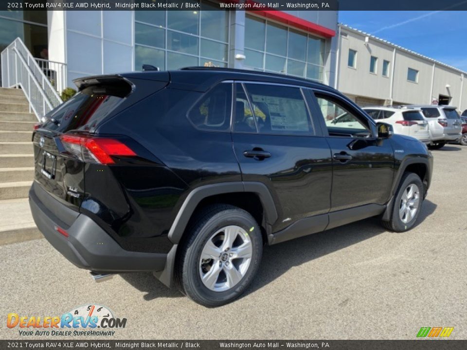 2021 Toyota RAV4 XLE AWD Hybrid Midnight Black Metallic / Black Photo #14