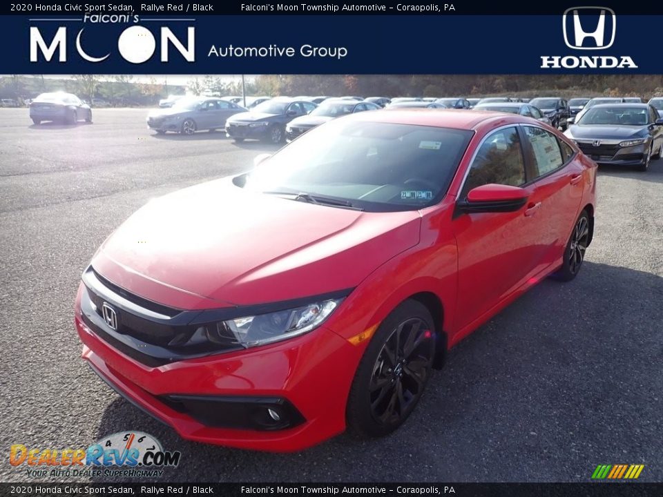 2020 Honda Civic Sport Sedan Rallye Red / Black Photo #1