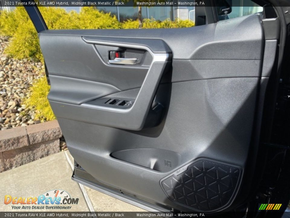 2021 Toyota RAV4 XLE AWD Hybrid Midnight Black Metallic / Black Photo #19