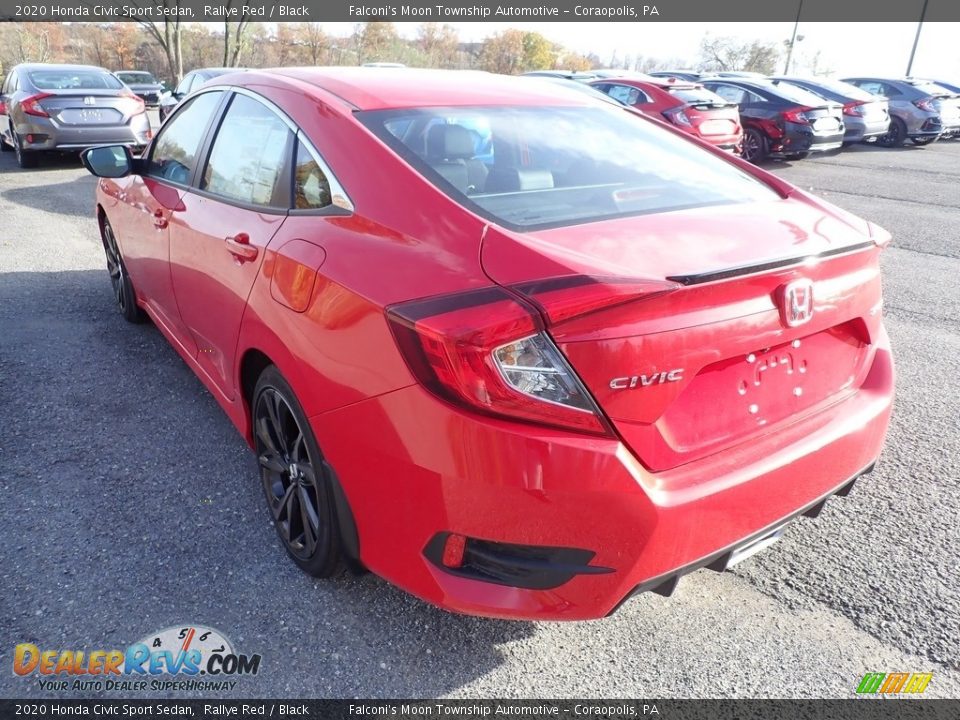 2020 Honda Civic Sport Sedan Rallye Red / Black Photo #3