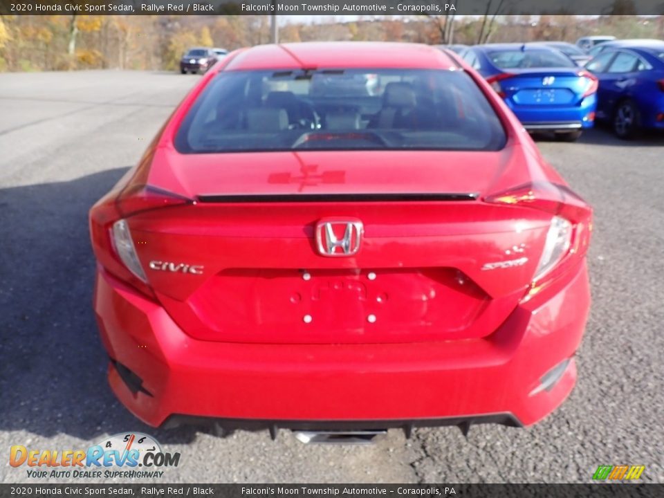 2020 Honda Civic Sport Sedan Rallye Red / Black Photo #4