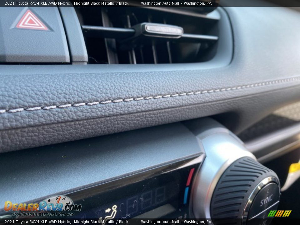 2021 Toyota RAV4 XLE AWD Hybrid Midnight Black Metallic / Black Photo #21