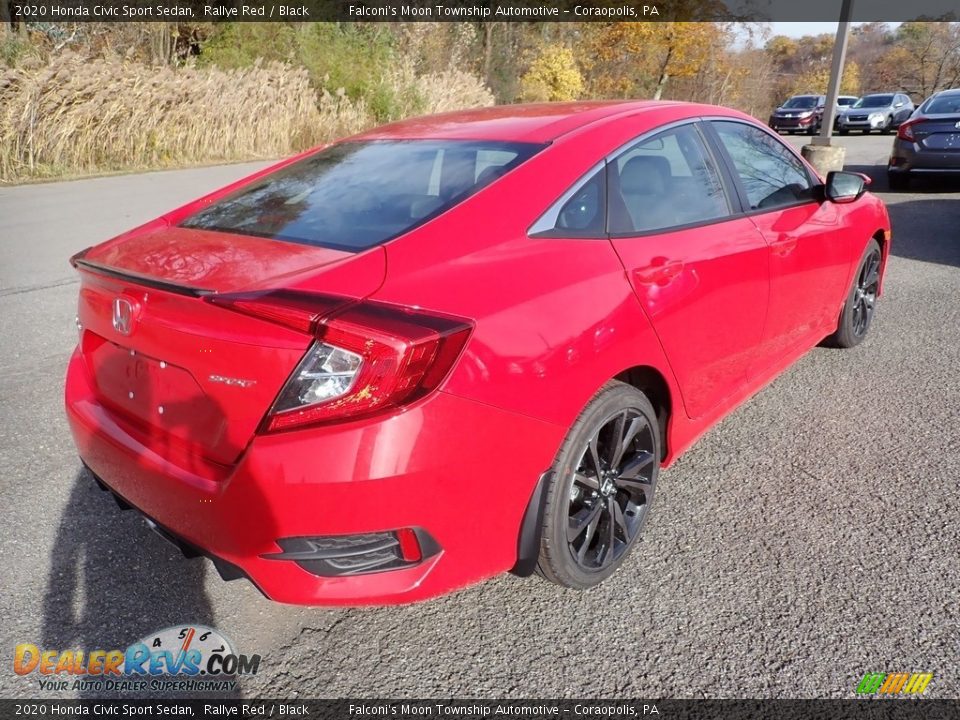 2020 Honda Civic Sport Sedan Rallye Red / Black Photo #5