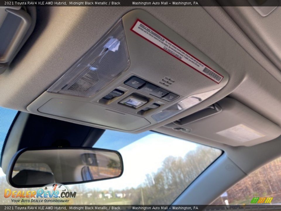 2021 Toyota RAV4 XLE AWD Hybrid Midnight Black Metallic / Black Photo #22