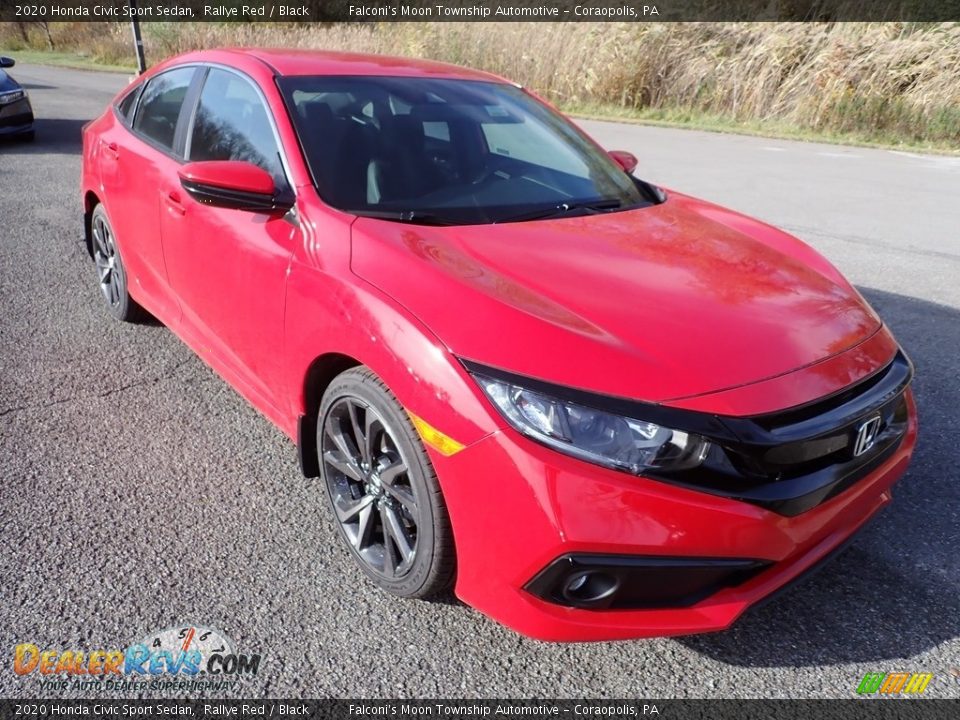 2020 Honda Civic Sport Sedan Rallye Red / Black Photo #6