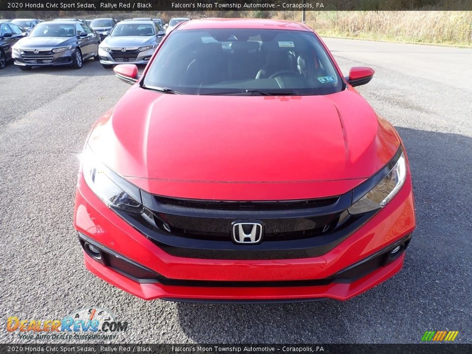 2020 Honda Civic Sport Sedan Rallye Red / Black Photo #7