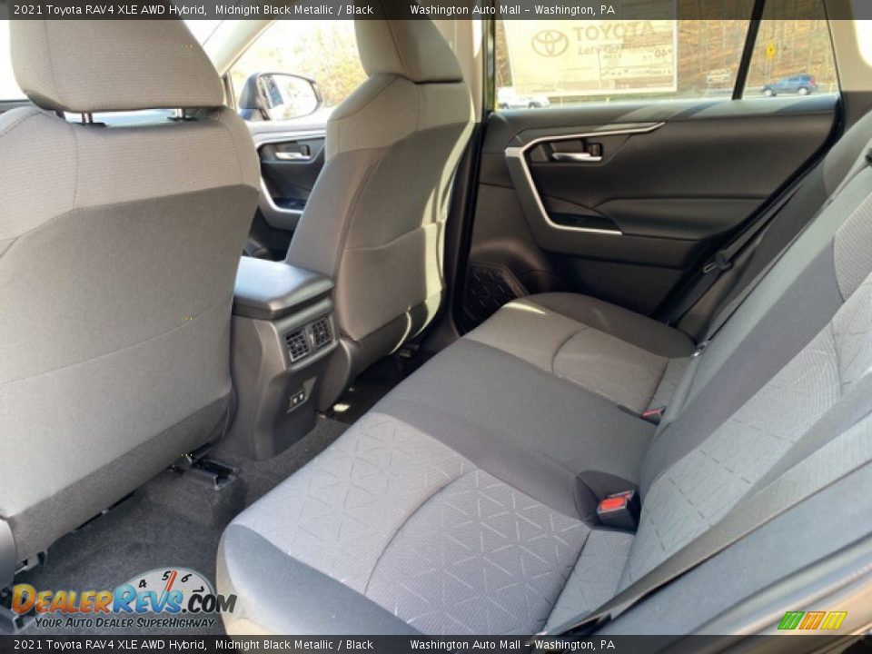 2021 Toyota RAV4 XLE AWD Hybrid Midnight Black Metallic / Black Photo #24