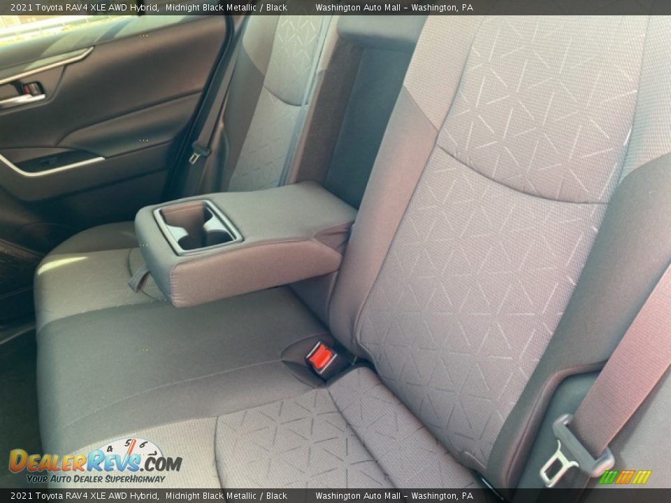 2021 Toyota RAV4 XLE AWD Hybrid Midnight Black Metallic / Black Photo #25