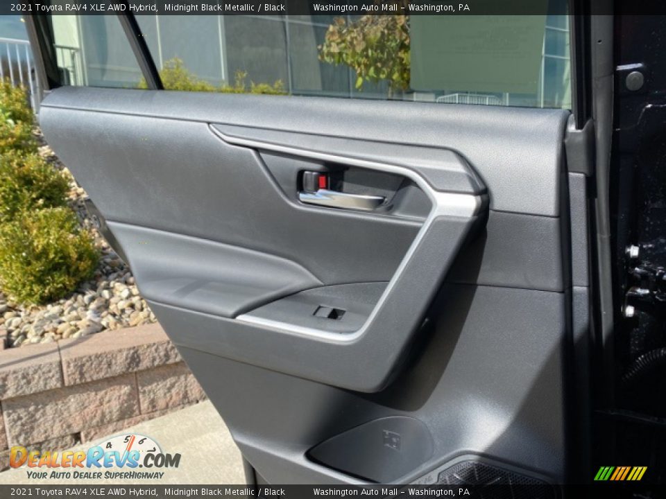 2021 Toyota RAV4 XLE AWD Hybrid Midnight Black Metallic / Black Photo #26