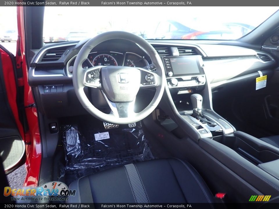 2020 Honda Civic Sport Sedan Rallye Red / Black Photo #10