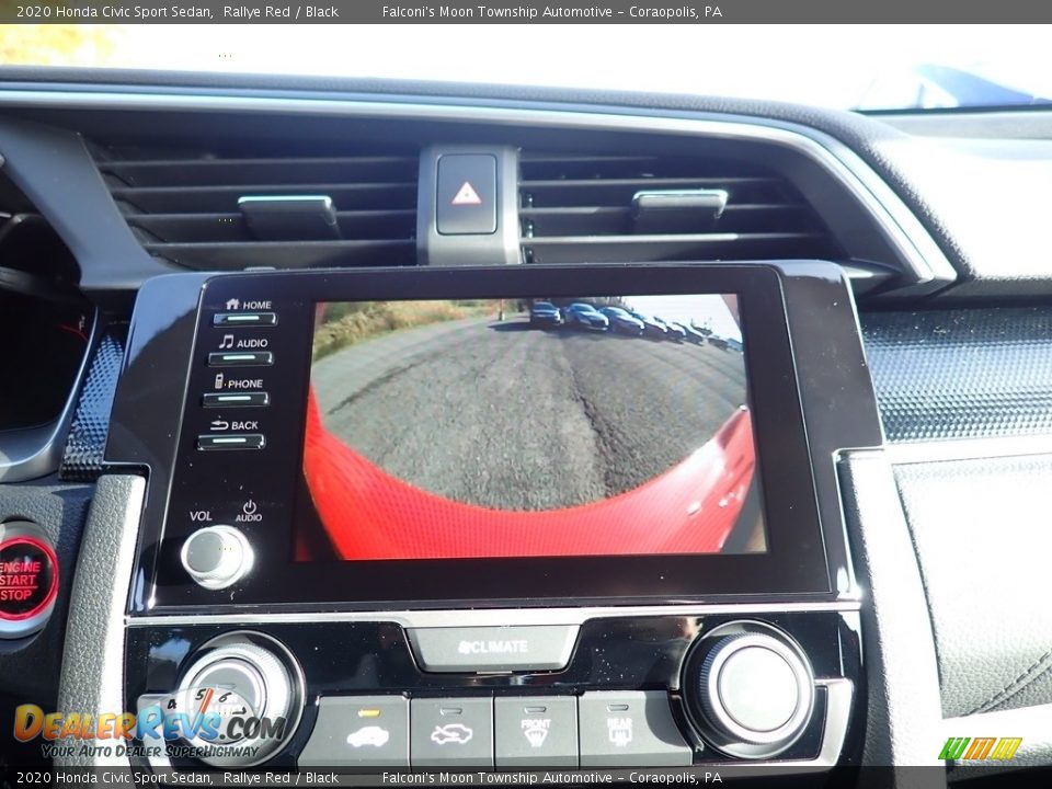 2020 Honda Civic Sport Sedan Rallye Red / Black Photo #14