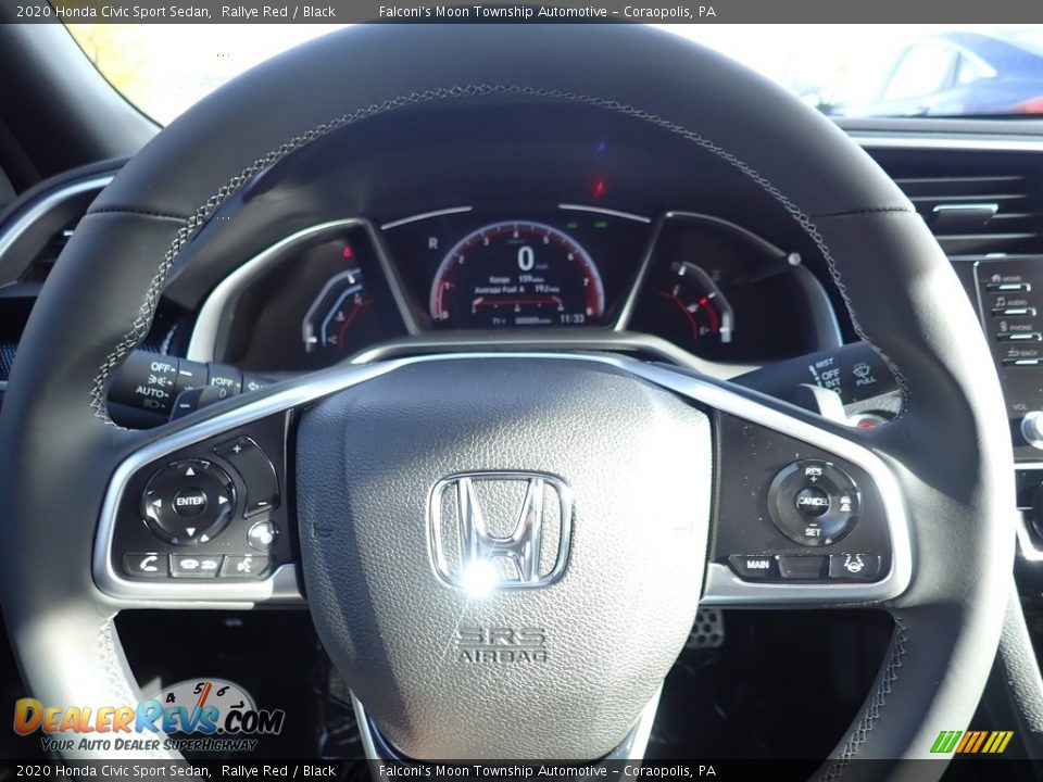 2020 Honda Civic Sport Sedan Rallye Red / Black Photo #15