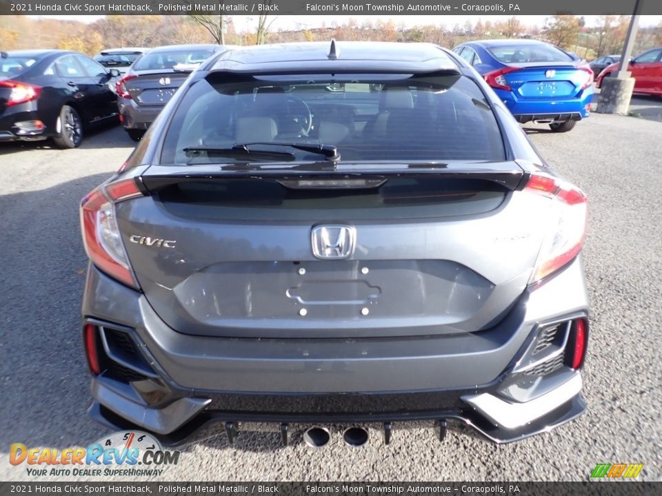 2021 Honda Civic Sport Hatchback Polished Metal Metallic / Black Photo #3
