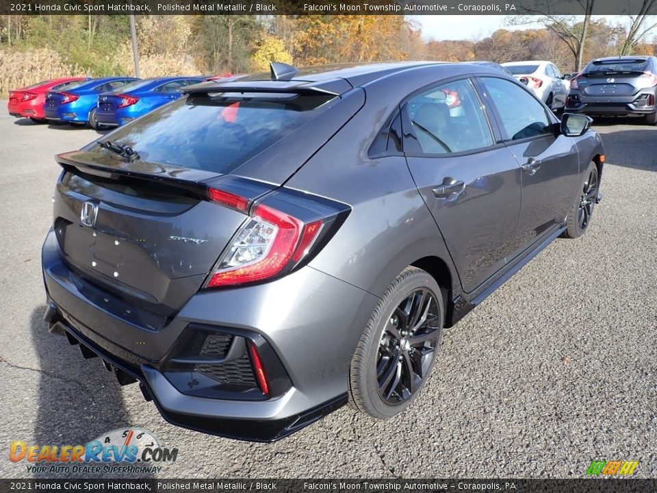 2021 Honda Civic Sport Hatchback Polished Metal Metallic / Black Photo #4