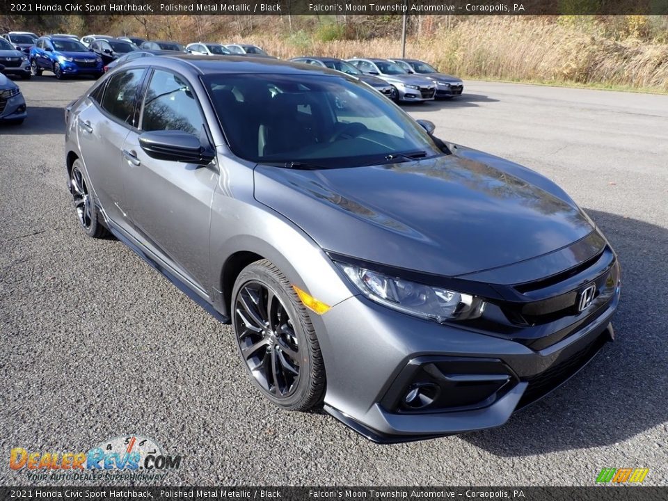 2021 Honda Civic Sport Hatchback Polished Metal Metallic / Black Photo #5