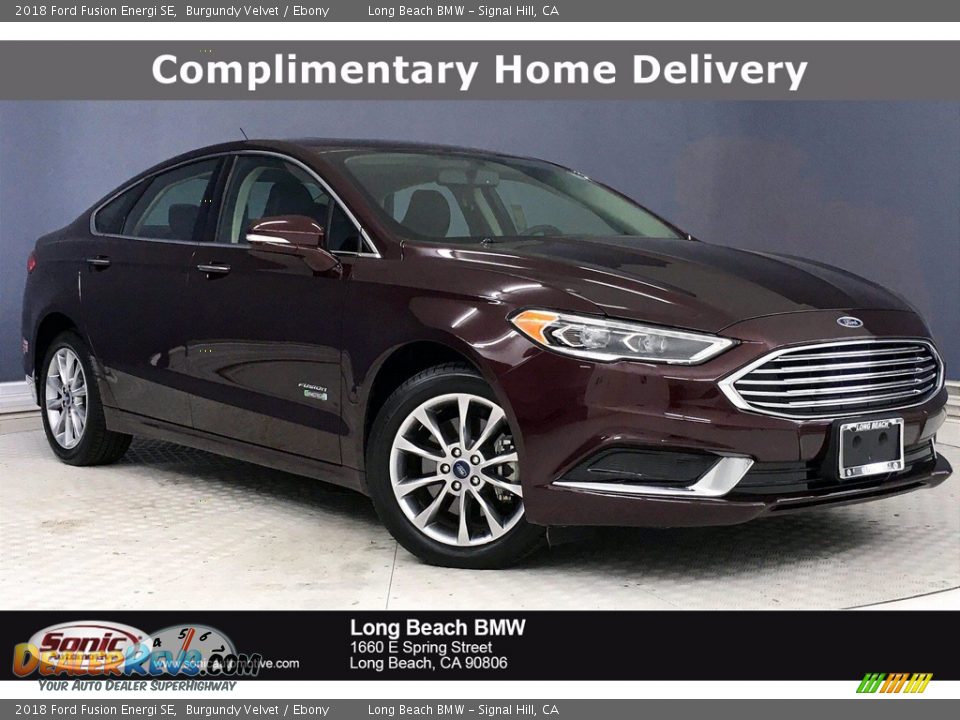 2018 Ford Fusion Energi SE Burgundy Velvet / Ebony Photo #1