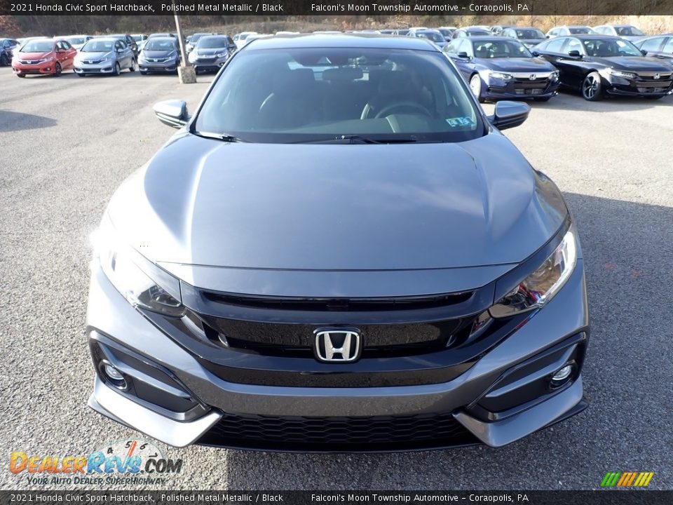 2021 Honda Civic Sport Hatchback Polished Metal Metallic / Black Photo #6