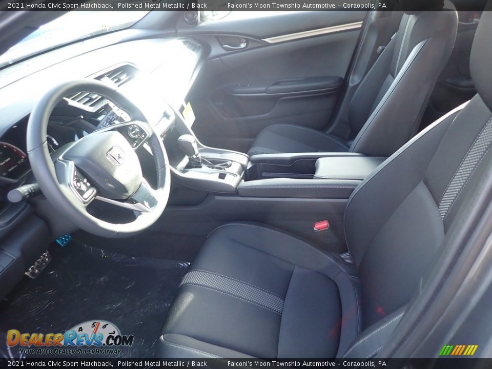 2021 Honda Civic Sport Hatchback Polished Metal Metallic / Black Photo #7