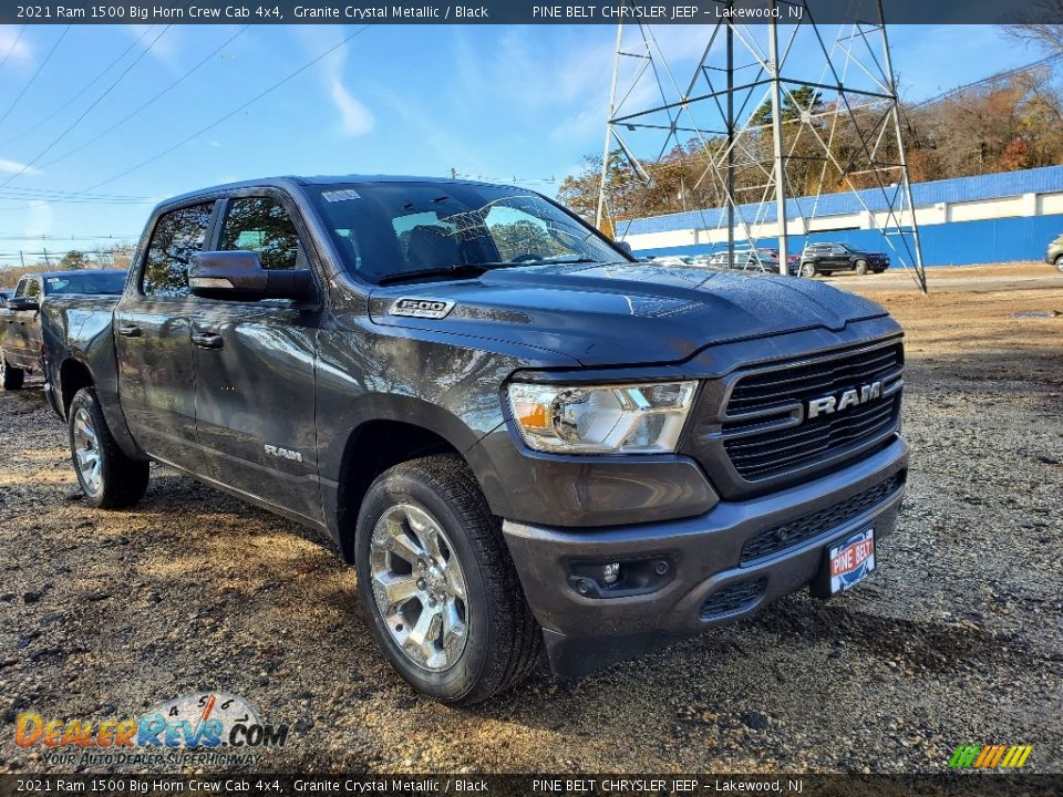 2021 Ram 1500 Big Horn Crew Cab 4x4 Granite Crystal Metallic / Black Photo #1