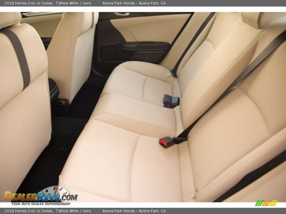 2018 Honda Civic LX Sedan Taffeta White / Ivory Photo #4