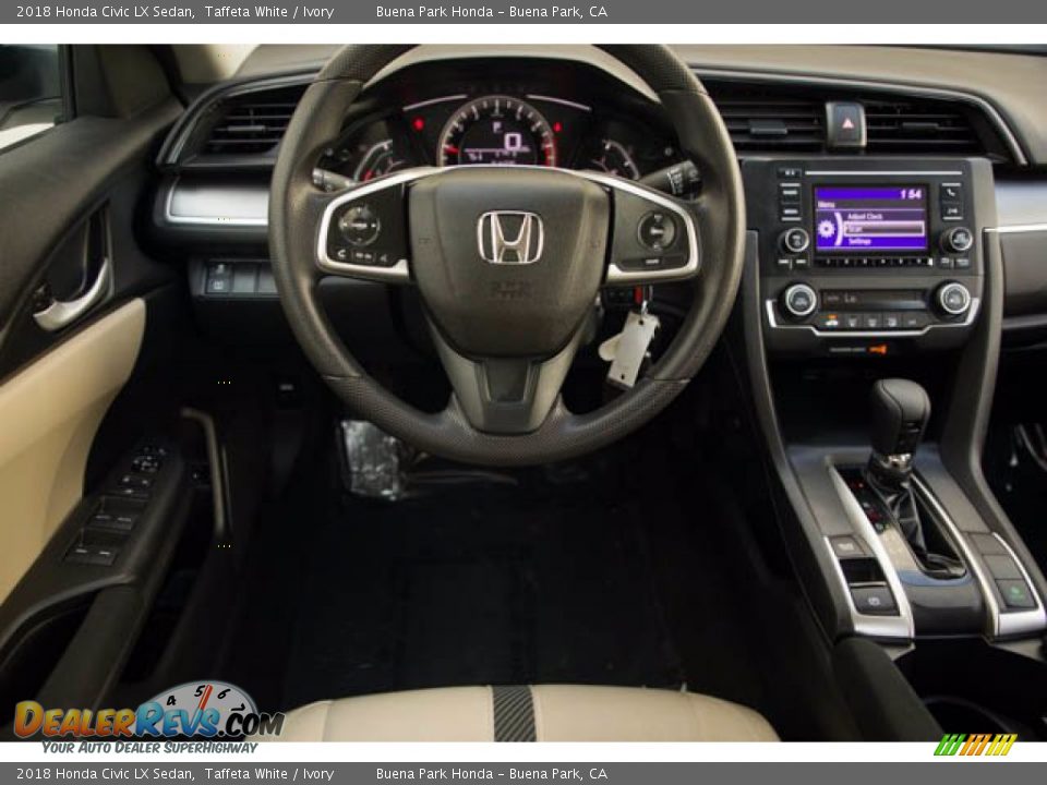 2018 Honda Civic LX Sedan Taffeta White / Ivory Photo #5