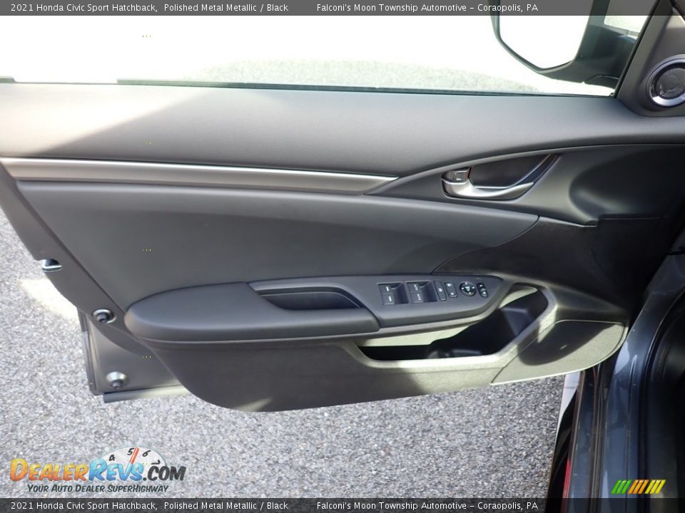 2021 Honda Civic Sport Hatchback Polished Metal Metallic / Black Photo #10
