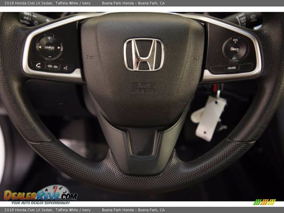 2018 Honda Civic LX Sedan Taffeta White / Ivory Photo #13