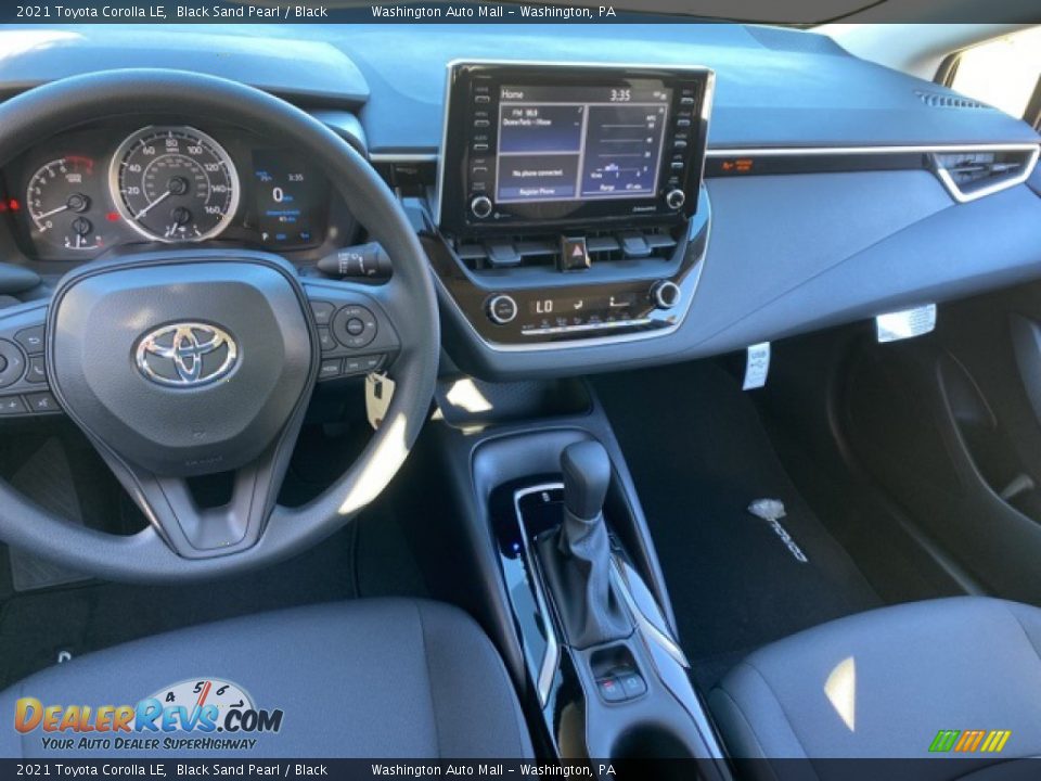 2021 Toyota Corolla LE Black Sand Pearl / Black Photo #3