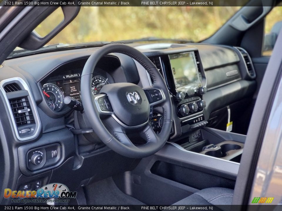 Dashboard of 2021 Ram 1500 Big Horn Crew Cab 4x4 Photo #10