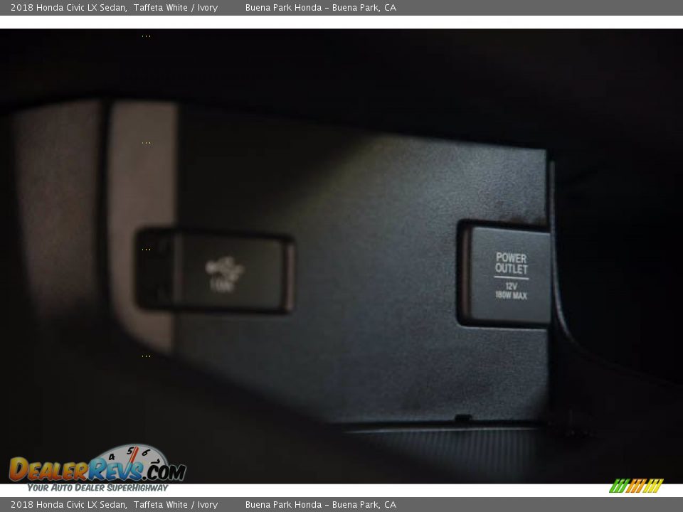 2018 Honda Civic LX Sedan Taffeta White / Ivory Photo #16