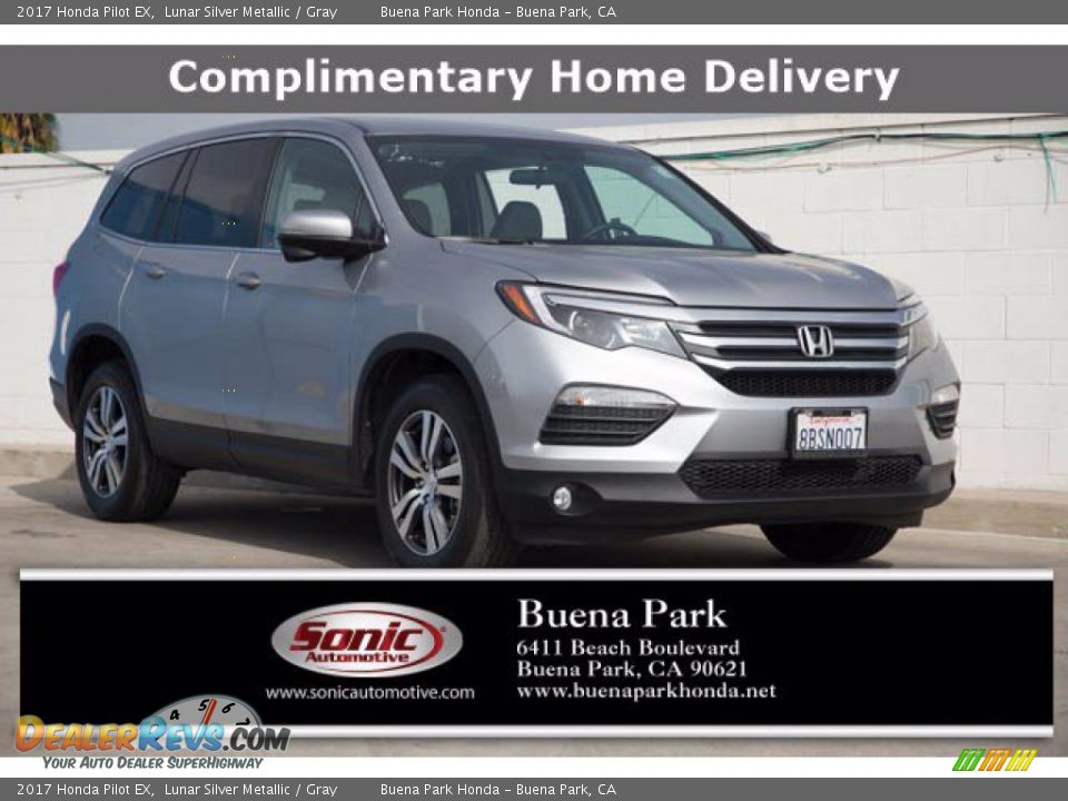 2017 Honda Pilot EX Lunar Silver Metallic / Gray Photo #1