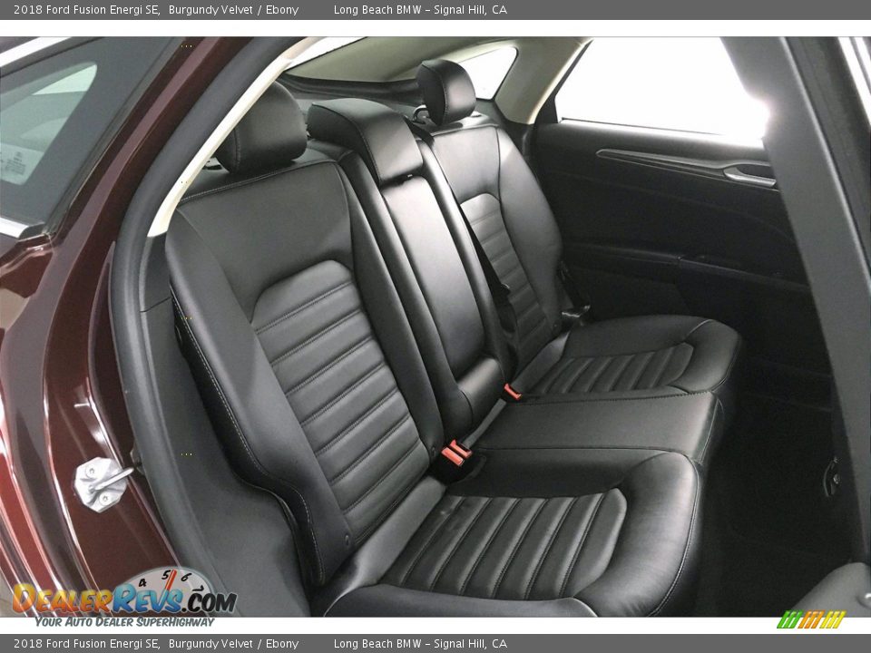 Rear Seat of 2018 Ford Fusion Energi SE Photo #29