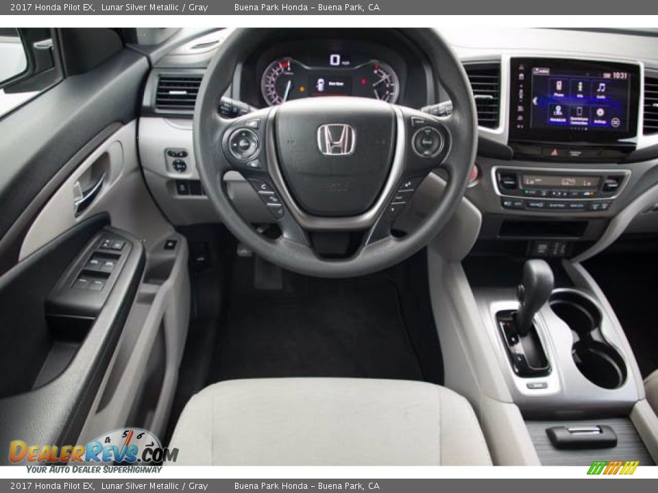 2017 Honda Pilot EX Lunar Silver Metallic / Gray Photo #5