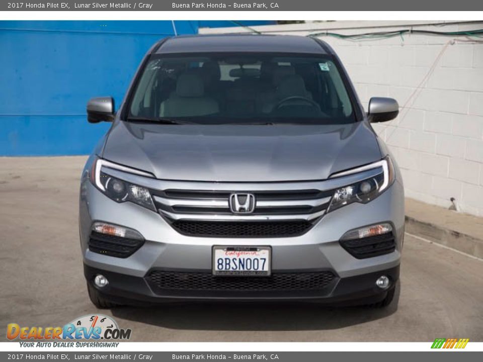 2017 Honda Pilot EX Lunar Silver Metallic / Gray Photo #7