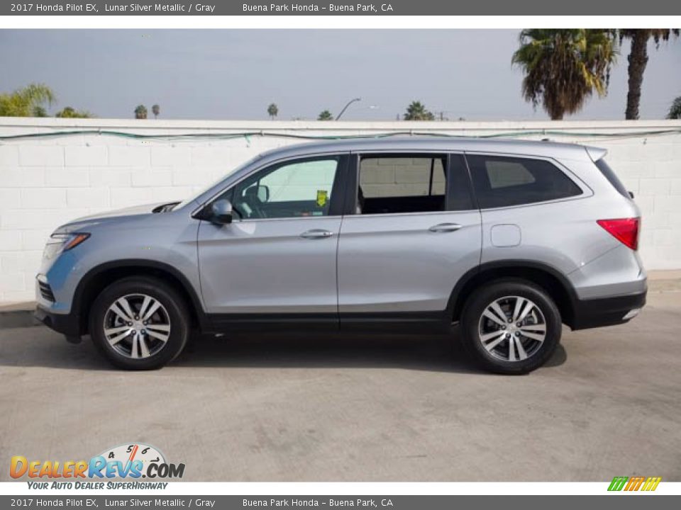 2017 Honda Pilot EX Lunar Silver Metallic / Gray Photo #8