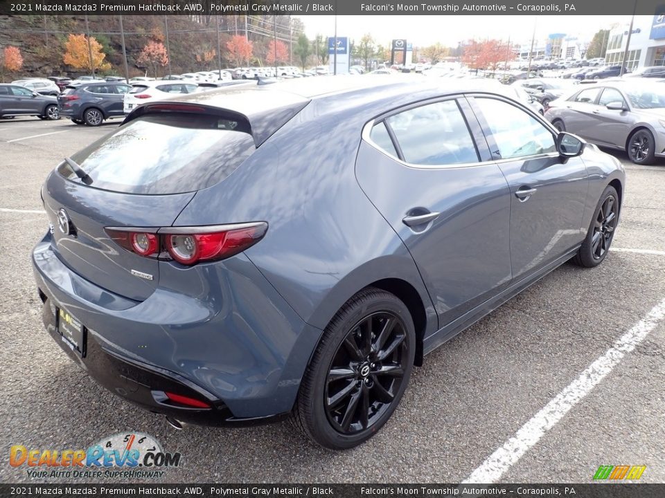 2021 Mazda Mazda3 Premium Hatchback AWD Polymetal Gray Metallic / Black Photo #2