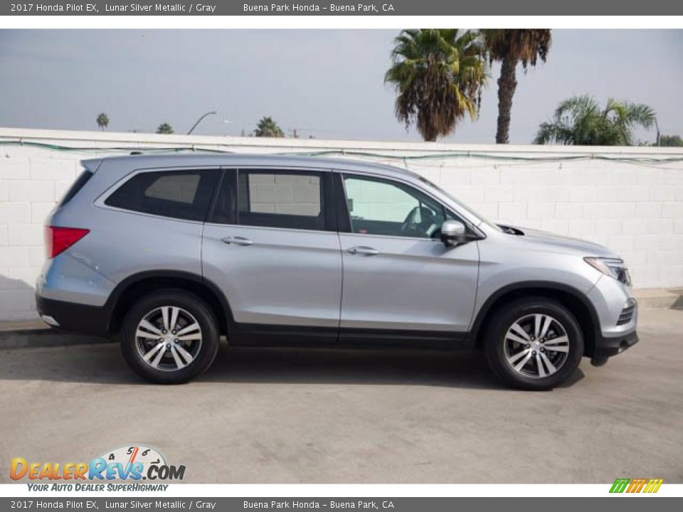 2017 Honda Pilot EX Lunar Silver Metallic / Gray Photo #12