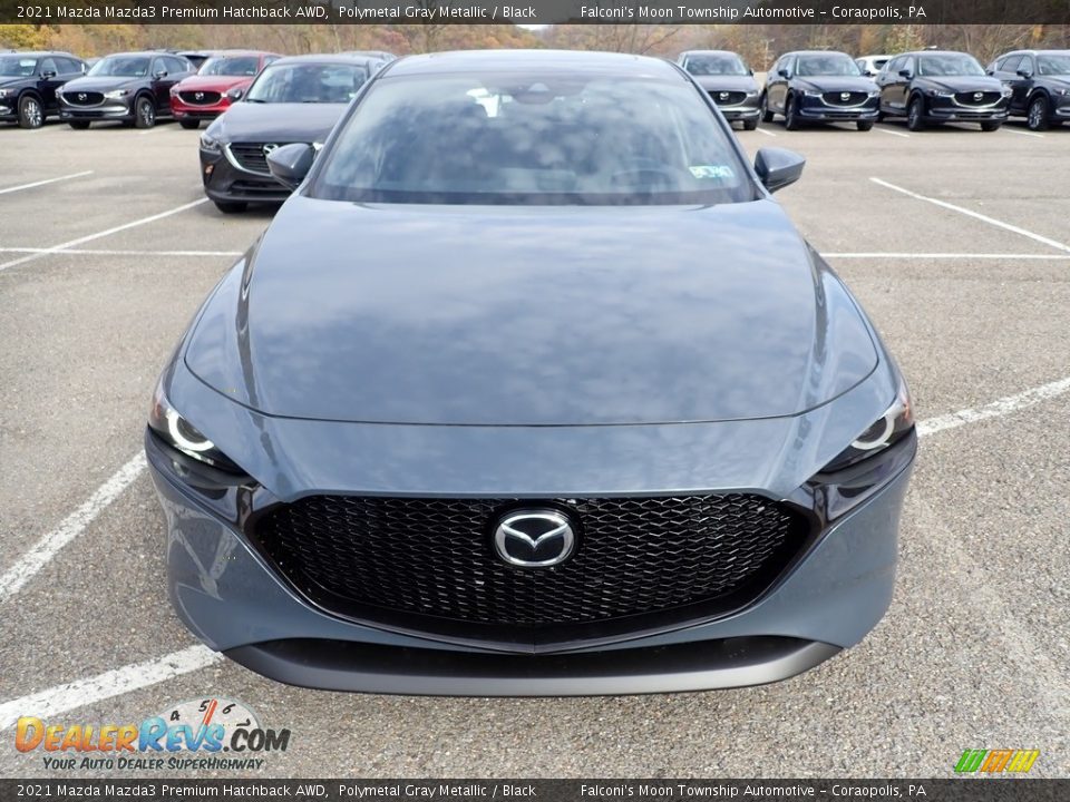 Polymetal Gray Metallic 2021 Mazda Mazda3 Premium Hatchback AWD Photo #4
