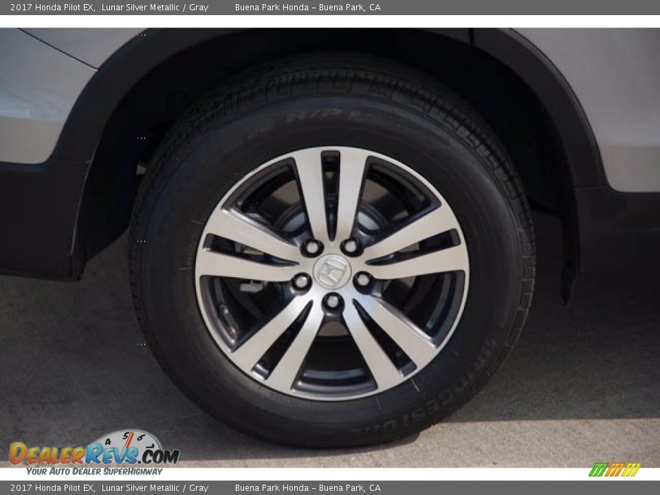 2017 Honda Pilot EX Lunar Silver Metallic / Gray Photo #34