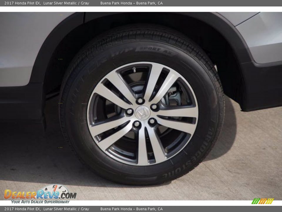 2017 Honda Pilot EX Lunar Silver Metallic / Gray Photo #36