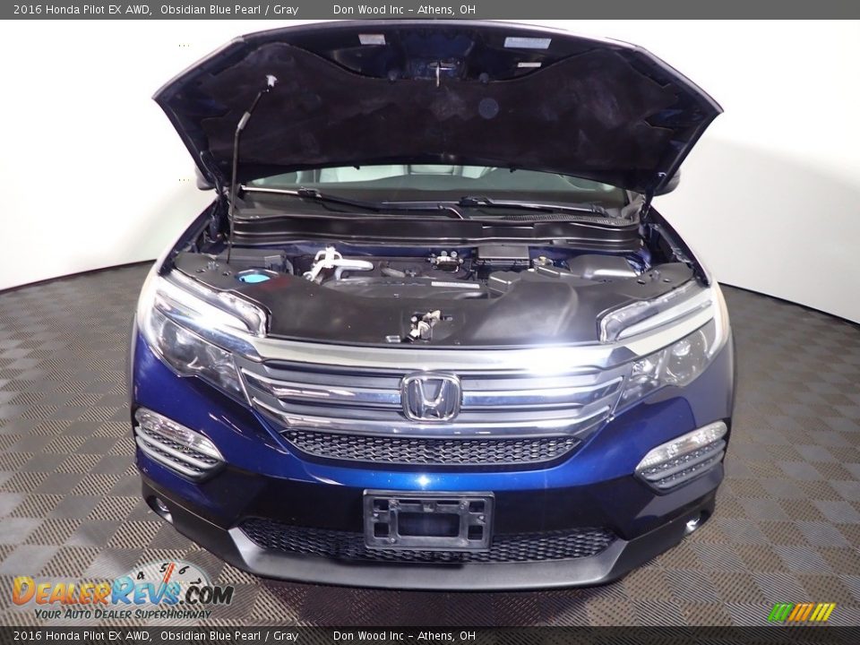2016 Honda Pilot EX AWD Obsidian Blue Pearl / Gray Photo #5